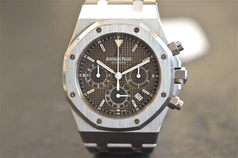 audemars piguet vintage crono acciaio|audemars piguet oak watch.